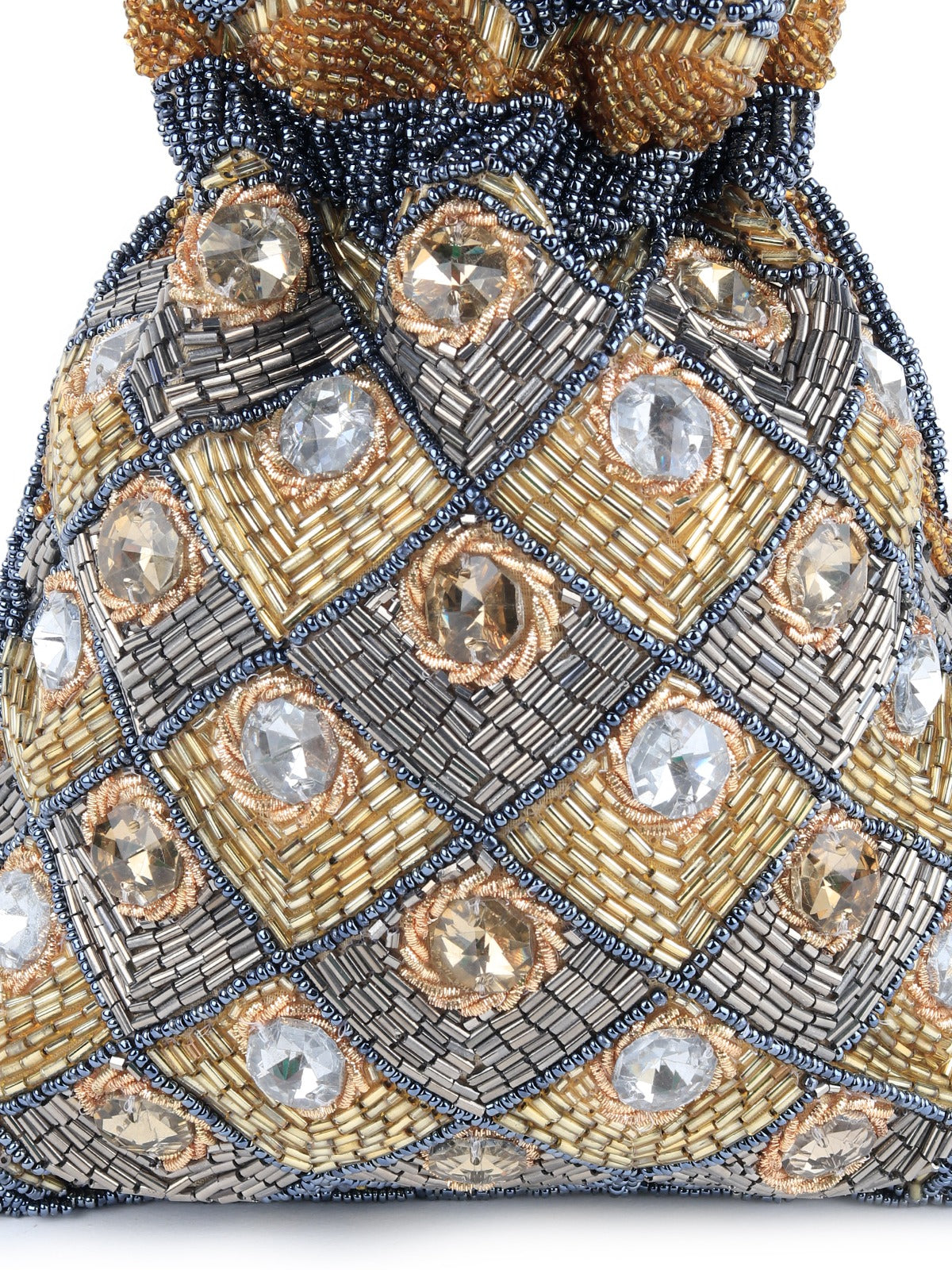 Rajwada - Heavily Embellished Multicolor Potli