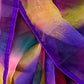 Multicolor Organza Saree With Stitched Blouse