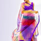 Multicolor Organza Saree With Stitched Blouse