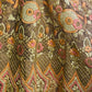 Brown Silk Blend Embroidered Stitched Lehenga Choli