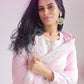 Rajwada Women Pink Color Georgette Plazzo Semi Stitched Suit