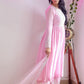 Rajwada Women Pink Color Georgette Plazzo Semi Stitched Suit