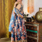 Rajwada Women Blue Lehenga Poly Georgette Blouse