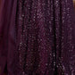 Rajwada Purple Soft Net Embellished Semi Stitched Lehenga With Unstitched Blouse For Women