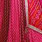 Rajwada Pink Chinon Silk Embellished Semi Stitched Lehenga With Unstitched Blouse For Women