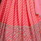 Rajwada Peach And Pink Organza Silk Embellished Semi Stitched Lehenga With Unstitched Blouse For Women