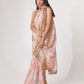 Rajwada White Printed Organza Saree With Unstitched Blouse For Women
