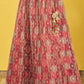 Rajwada Maroon Organza Embellished Semi Stitched Lehenga With Unstitched Blouse For Women