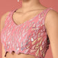 Rajwada Light Pink Soft Net Embellished Semi Stitched Lehenga With Unstitched Blouse For Women