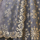 Rajwada Grey Art Silk Embroidered Semi Stitched Lehenga With Unstitched Blouse For Women
