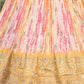 Rajwada Yellow Chinon Embellished Semi Stitched Lehenga With Unstitched Blouse For Women