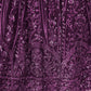 Rajwada Purple Georgette Embellished Semi Stitched Lehenga With Unstitched Blouse For Women