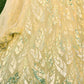 Rajwada Light Yellow Soft Net Embellished Semi Stitched Lehenga With Unstitched Blouse For Women