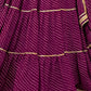 Rajwada Wine Georgette Printed Semi Stitched Lehenga With Unstitched Blouse For Women
