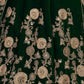 Rajwada Dark Green Velvet Embroidered Semi Stitched Lehenga With Blouse For Women