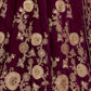 Rajwada Purple Velvet Embroidered Semi Stitched Lehenga With Blouse For Women