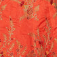 Rajwada Orange Silk Blend Embroidered Semi Stitched Lehenga With Blouse For Women