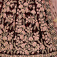 Rajwada Maroon Velvet Embroidered Semi Stitched Lehenga With Blouse For Women