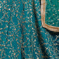 Rajwada Blue Art Silk Embroidered Semi Stitched Lehenga With Blouse For Women