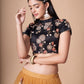 Rajwada Yellow Soft Net Embroidered Semi Stitched Lehenga With Blouse For Women