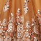 Rajwada Yellow Soft Net Embroidered Semi Stitched Lehenga With Blouse For Women