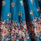 Rajwada Teal Silk Blend Embroidered Semi Stitched Lehenga With Blouse For Women
