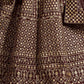 Rajwada Maroon And Gold Silk Blend Embroidered Semi Stitched Lehenga With Blouse For Women
