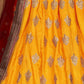 Rajwada Multicolor Banarasi Silk Embroidered Semi Stitched Lehenga With Blouse For Women