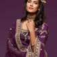 Rajwada Purple Art Silk Embroidered Semi Stitched Lehenga With Unstitched Blouse For Women