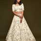 Rajwada White Art Silk Embroidered Semi Stitched Lehenga With Unstitched Blouse For Women