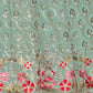 Rajwada Light Blue Georgette Embroidered Semi Stitched Lehenga With Unstitched Blouse For Women