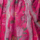 Rajwada Dark Pink Georgette Embellished Semi-Stitched Lehenga For Women