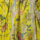 Rajwada Lime Yellow Georgette Embellished Semi-Stitched Lehenga For Women