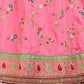 Rajwada Pink Silk Blend Embroidered Semi Stitched Lehenga With Blouse For Women