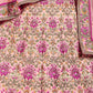 Rajwada Pink Silk Blend Embroidered Semi Stitched Lehenga With Blouse For Women