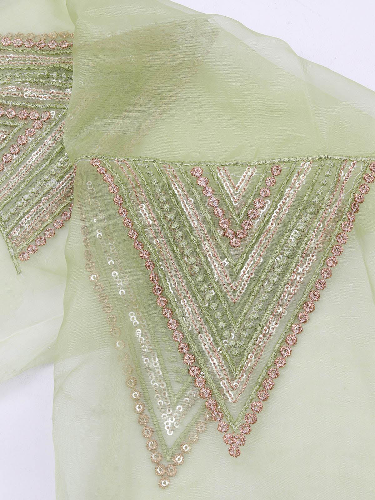 Pista Color Party Wear Georgette Suit - Rajwada