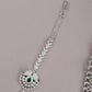 Alina White And Green Mesh Necklace Set - Rajwada