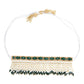 Alluring Green Pearl Fabric Tie-able Tassel Belt! - Rajwada