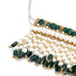 Alluring Green Pearl Fabric Tie-able Tassel Belt! - Rajwada