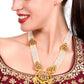 Ancient semiprecious kundan & pearl choker with earrings - Rajwada