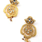Ancient semiprecious kundan & pearl choker with earrings - Rajwada