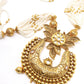 Antique dense faux pearl necklace with earrings - Rajwada