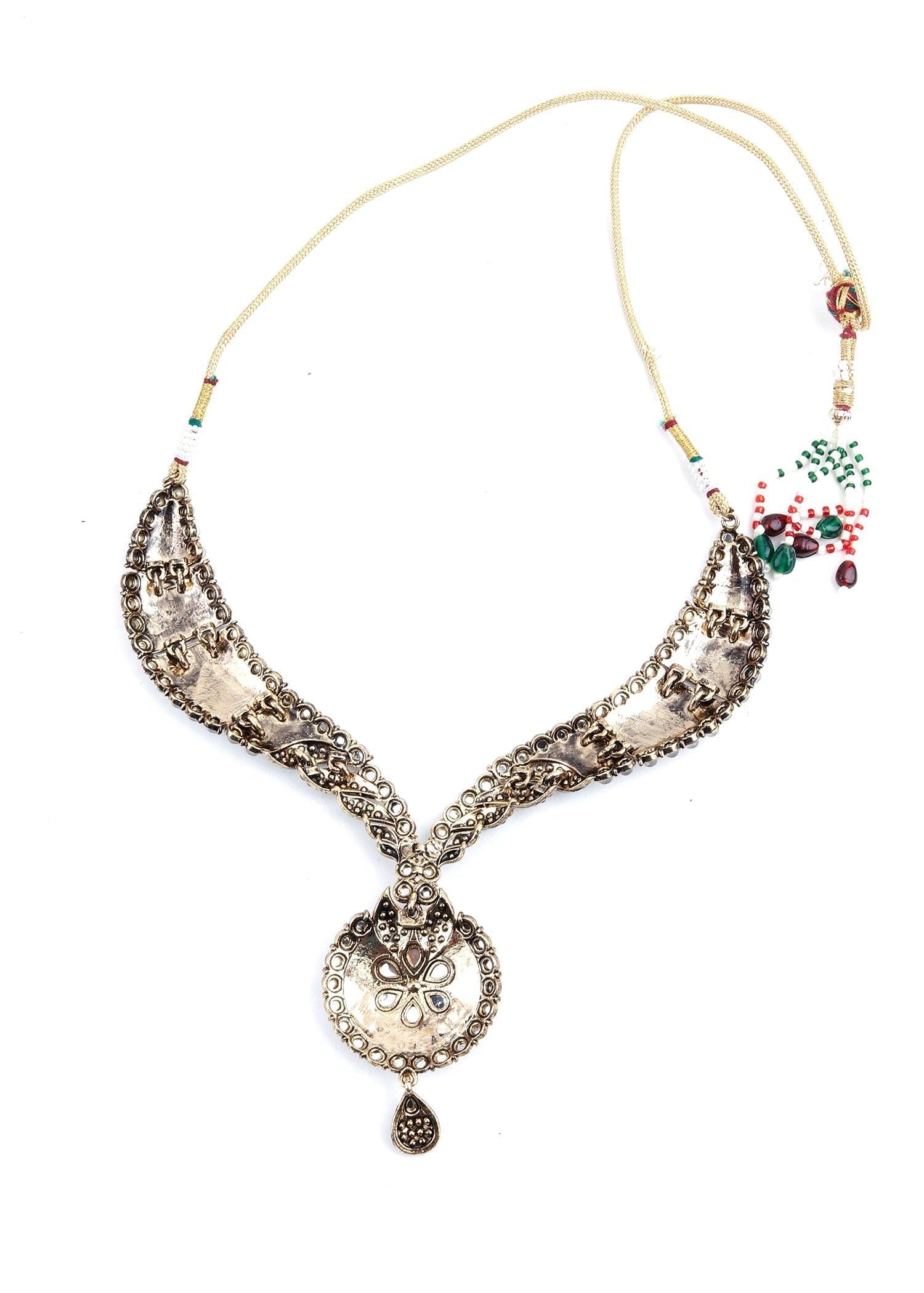 Antique Kundan Necklace - Rajwada