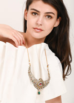 Antique Kundan Necklace Set - Rajwada