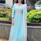 Aqua Blue Lehenga Choli - Rajwada