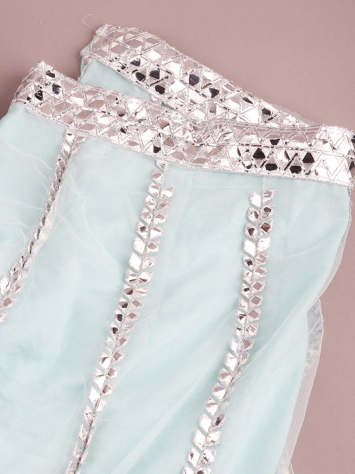 Aqua Blue Lehenga Choli - Rajwada