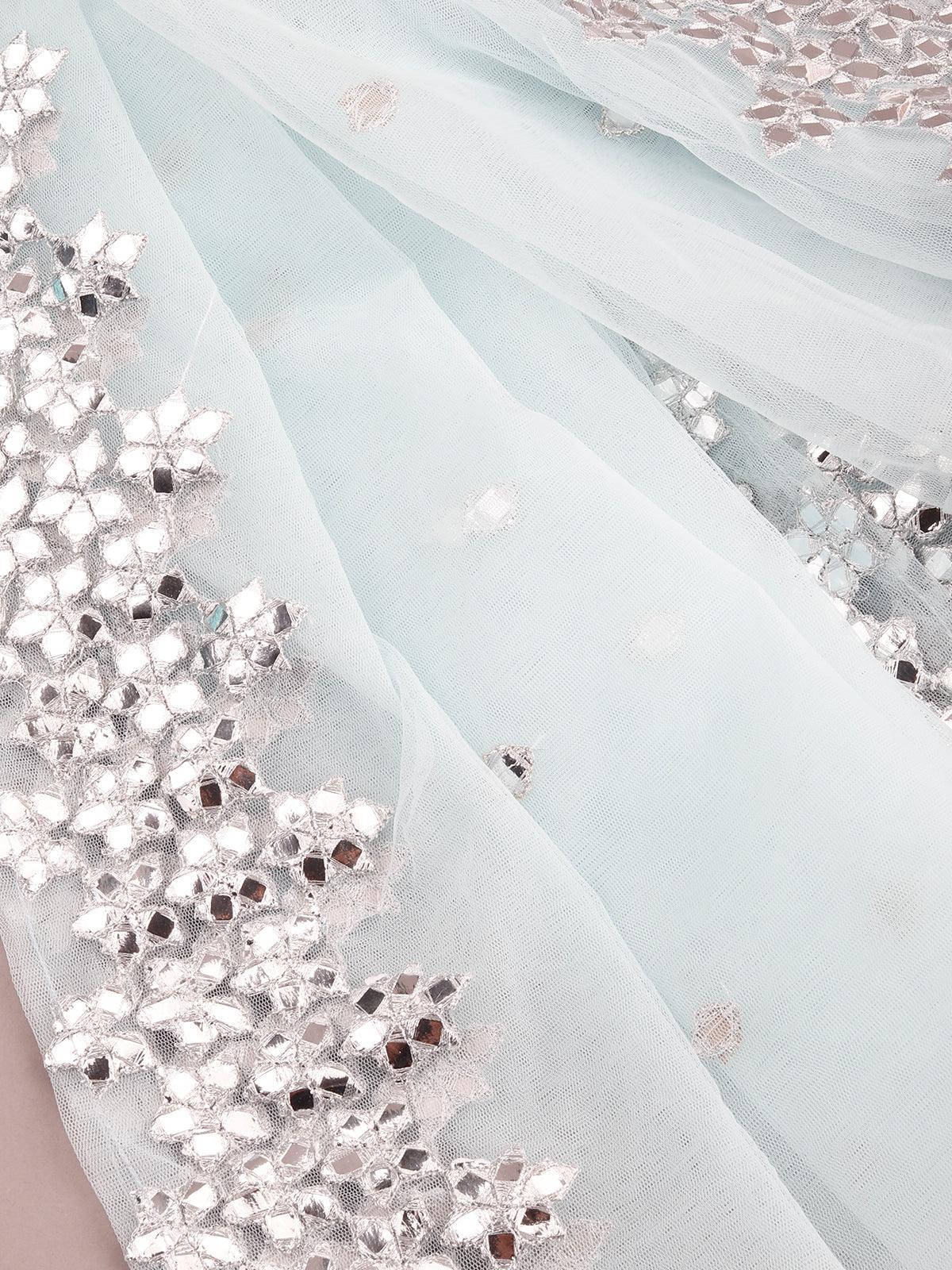 Aqua Blue Lehenga Choli - Rajwada