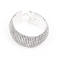 Artificial diamond-studded statement bracelet - Rajwada
