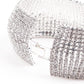 Artificial diamond-studded statement bracelet - Rajwada
