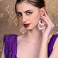 Rajwada Women Pink Hoop Style Earrings